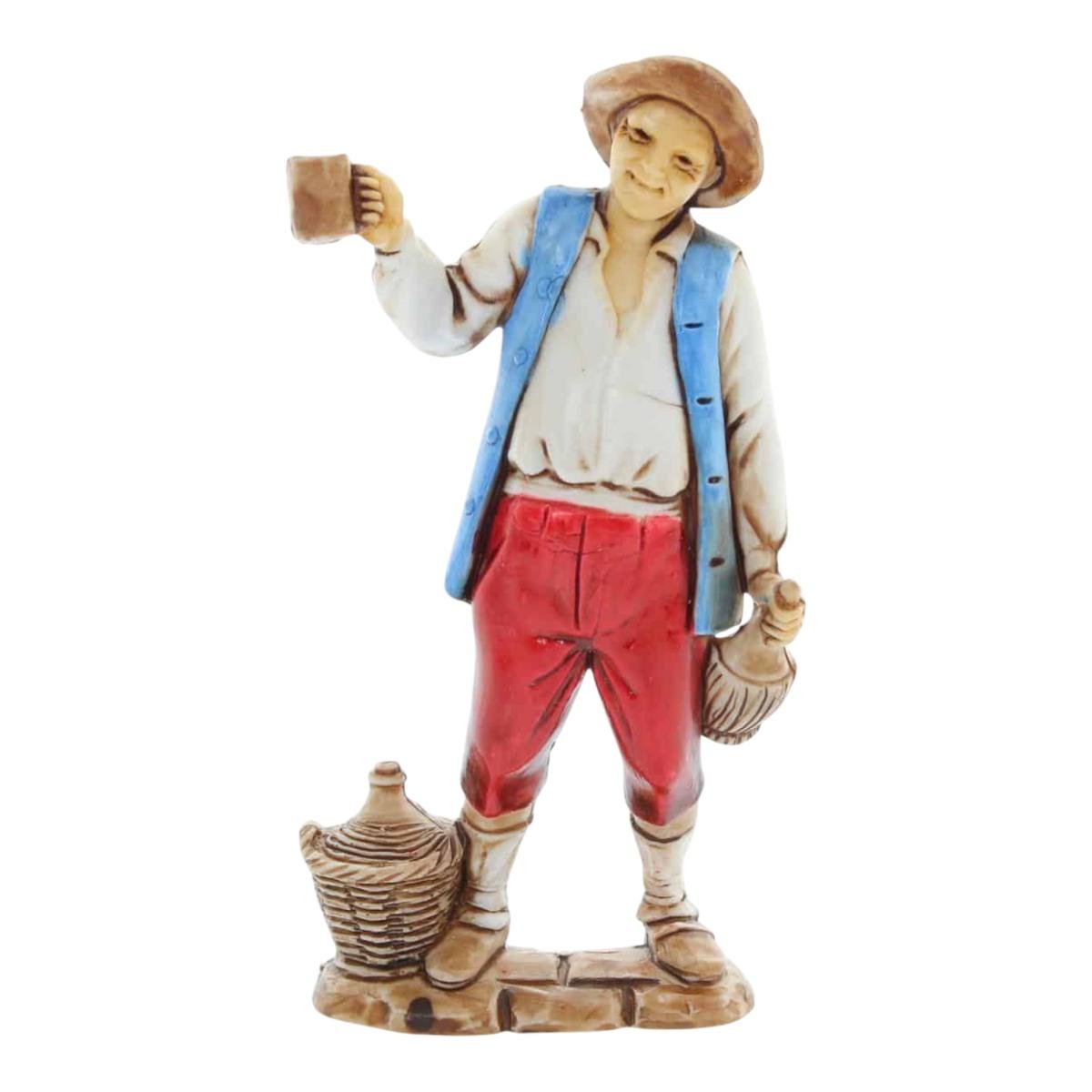 Statua cm.8 Donna Oste e Pescivendolo Set pz.3 |Moranduzzo