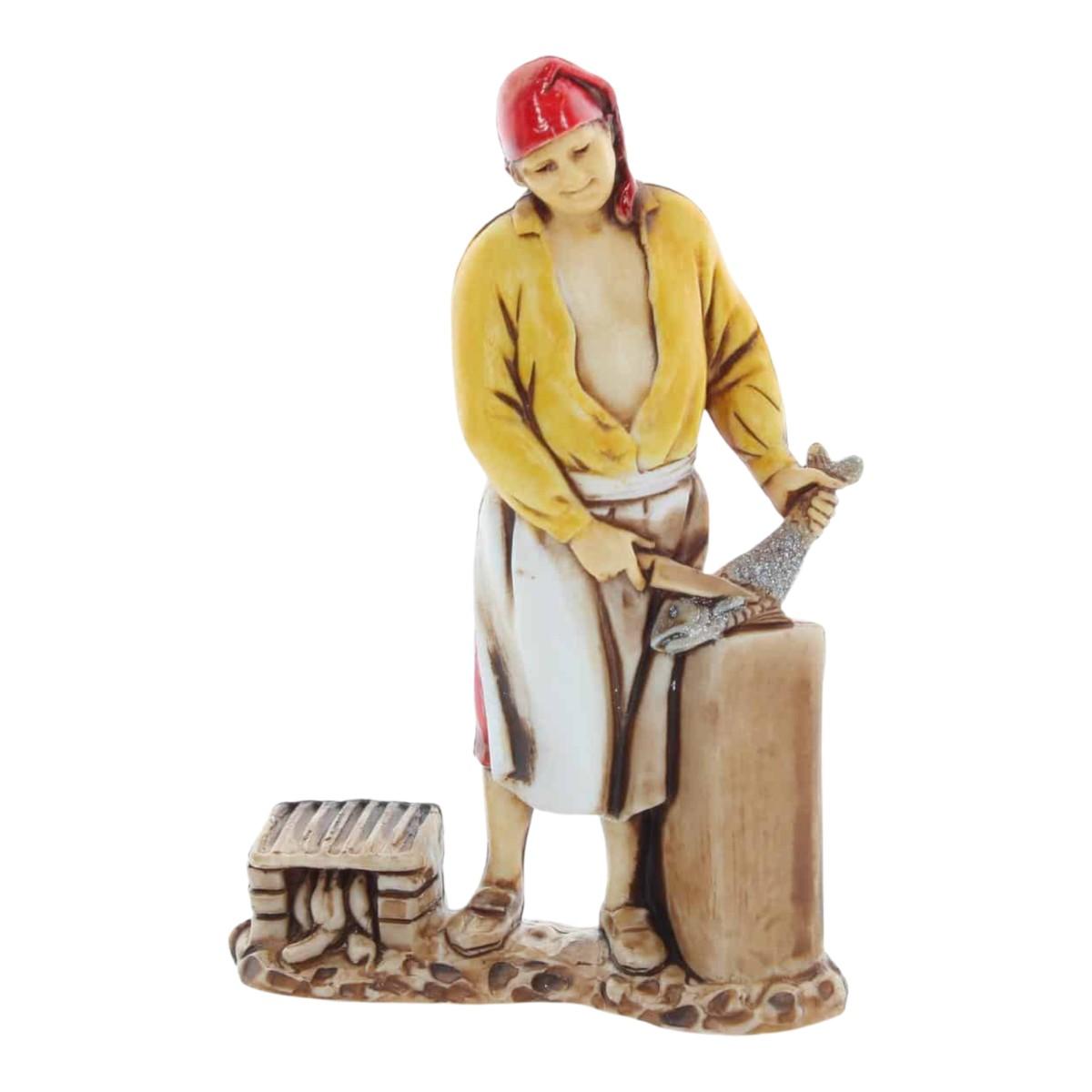 Statua cm.8 Donna Oste e Pescivendolo Set pz.3 |Moranduzzo