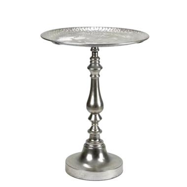 Tavolino Layla Metallo Argento Fade cm.Ã˜42x66 |Fade_