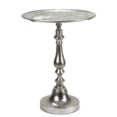 Tavolino Layla Metallo Argento Fade cm.Ã˜55x73 |Fade_