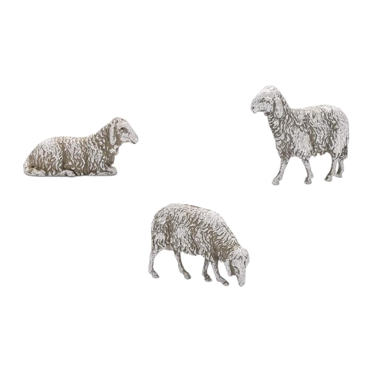 Animali Pecore Bianche Set pz.3 cm.10 |Moranduzzo