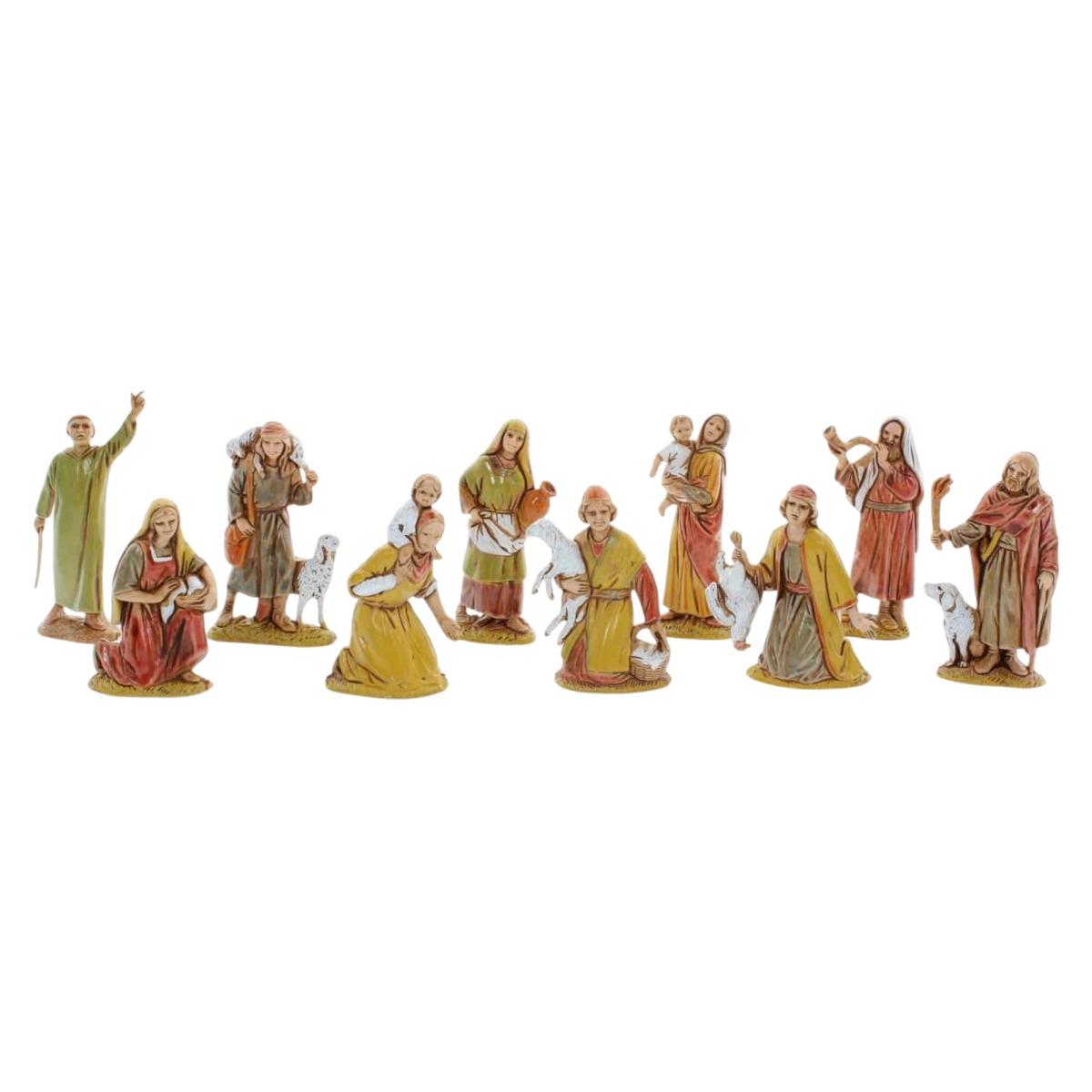 Statua cm.6 Pastori Assortiti Set pz.10 |Moranduzzo
