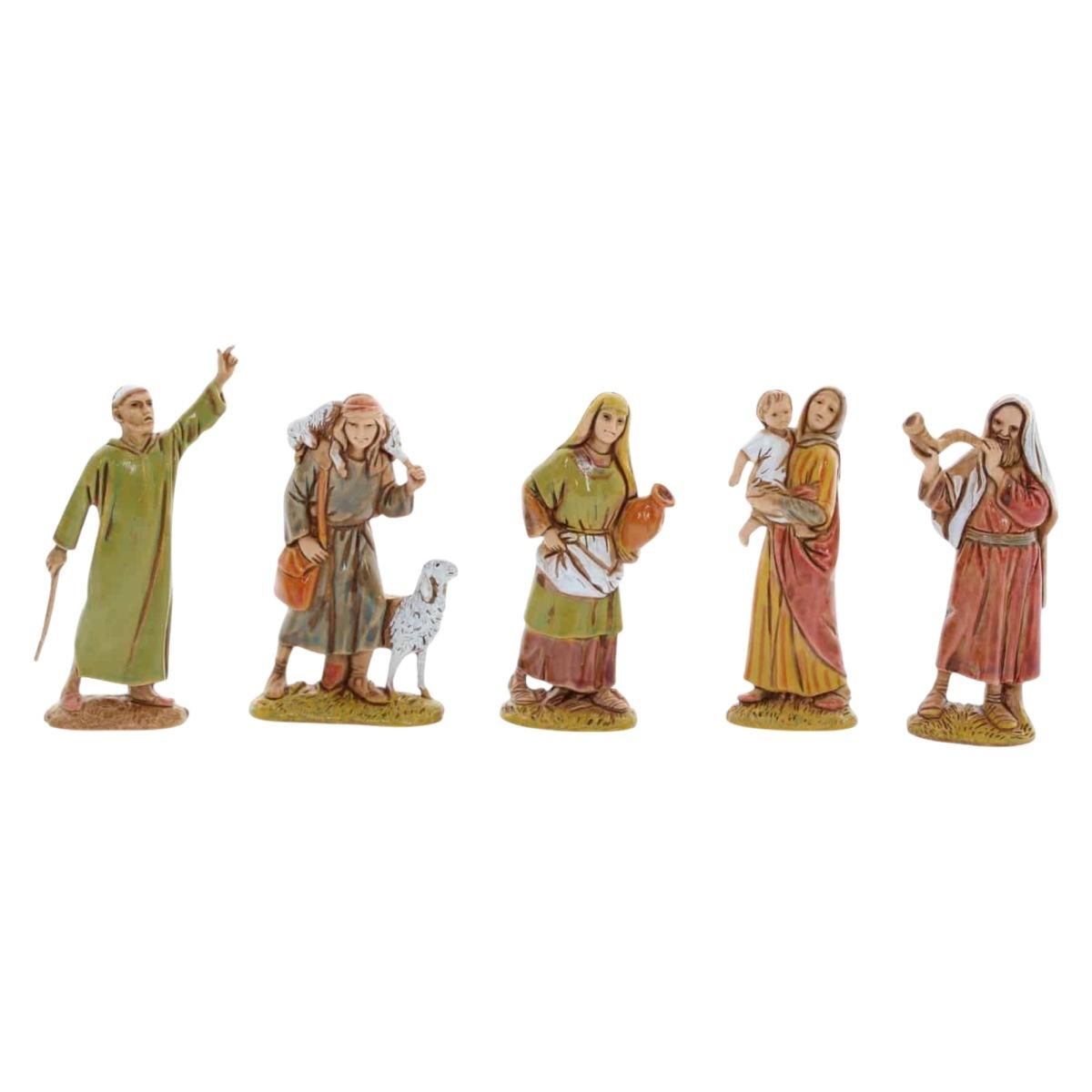 Statua cm.6 Pastori Assortiti Set pz.10 |Moranduzzo