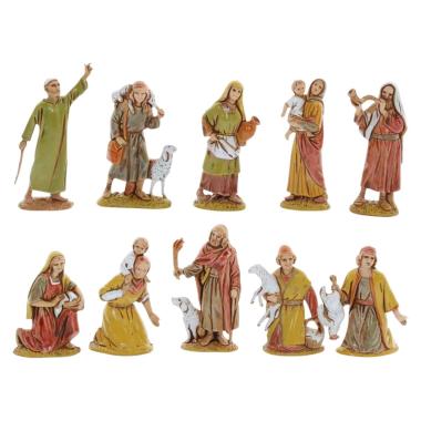 Statua cm.6 Pastori Assortiti Set pz.10 |Moranduzzo