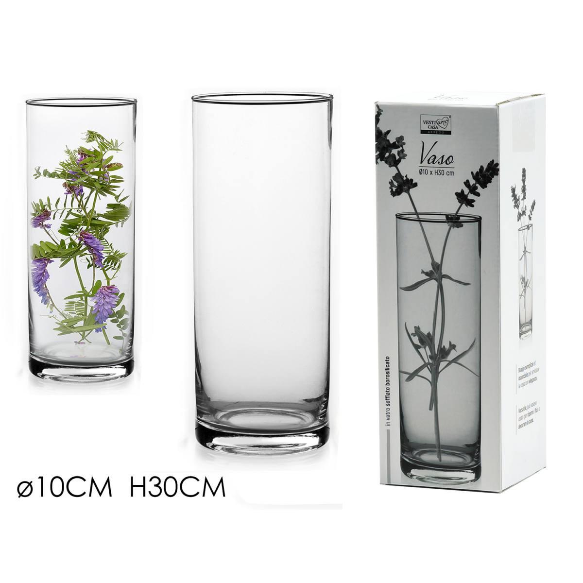 Vaso Vetro Cilindro cm.ÃƒÂ˜10x30 |_963