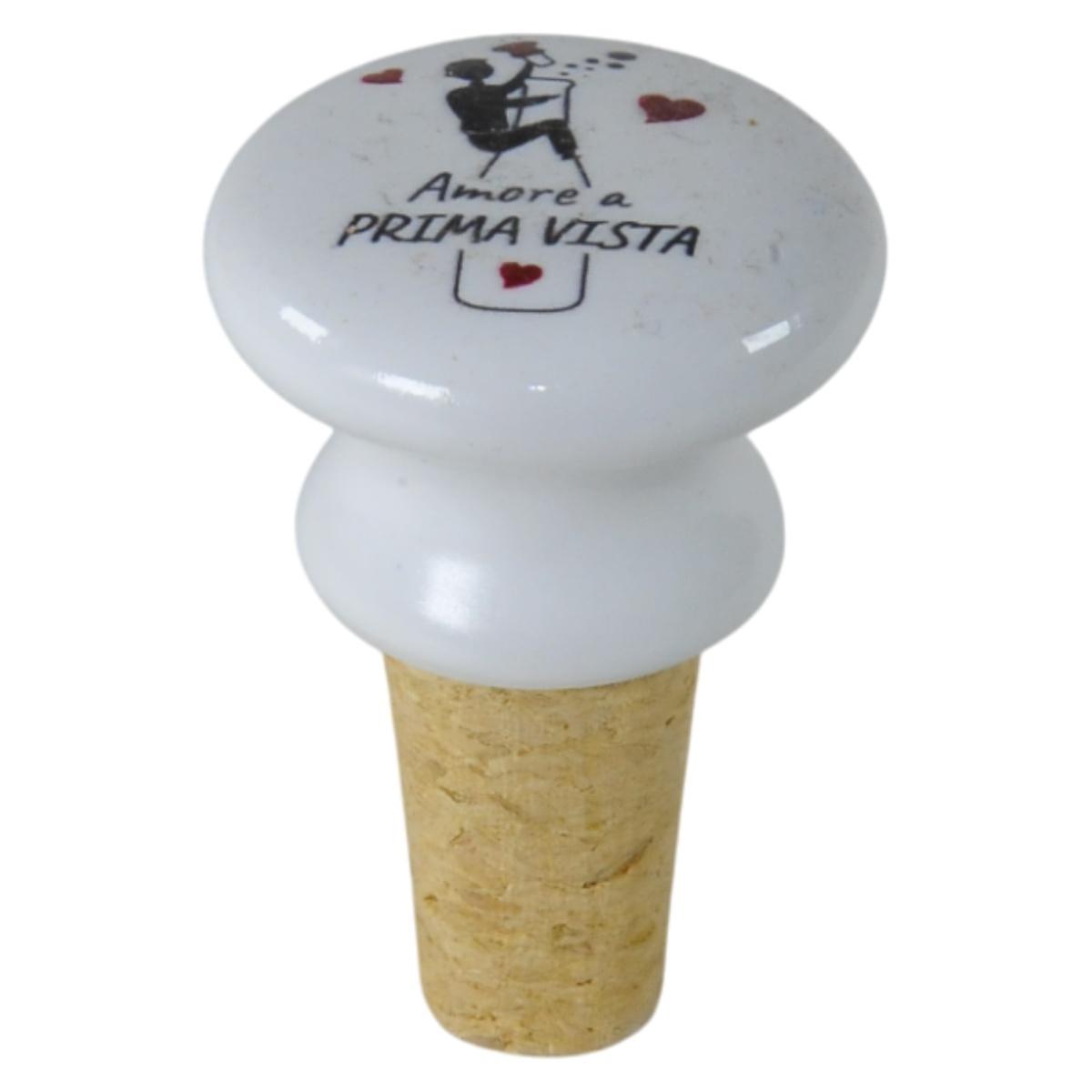 Tappo Ceramica Sughero con Scritta 6 Modelli