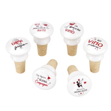 Tappo Ceramica Sughero con Scritta Buona Compagnia|_184F