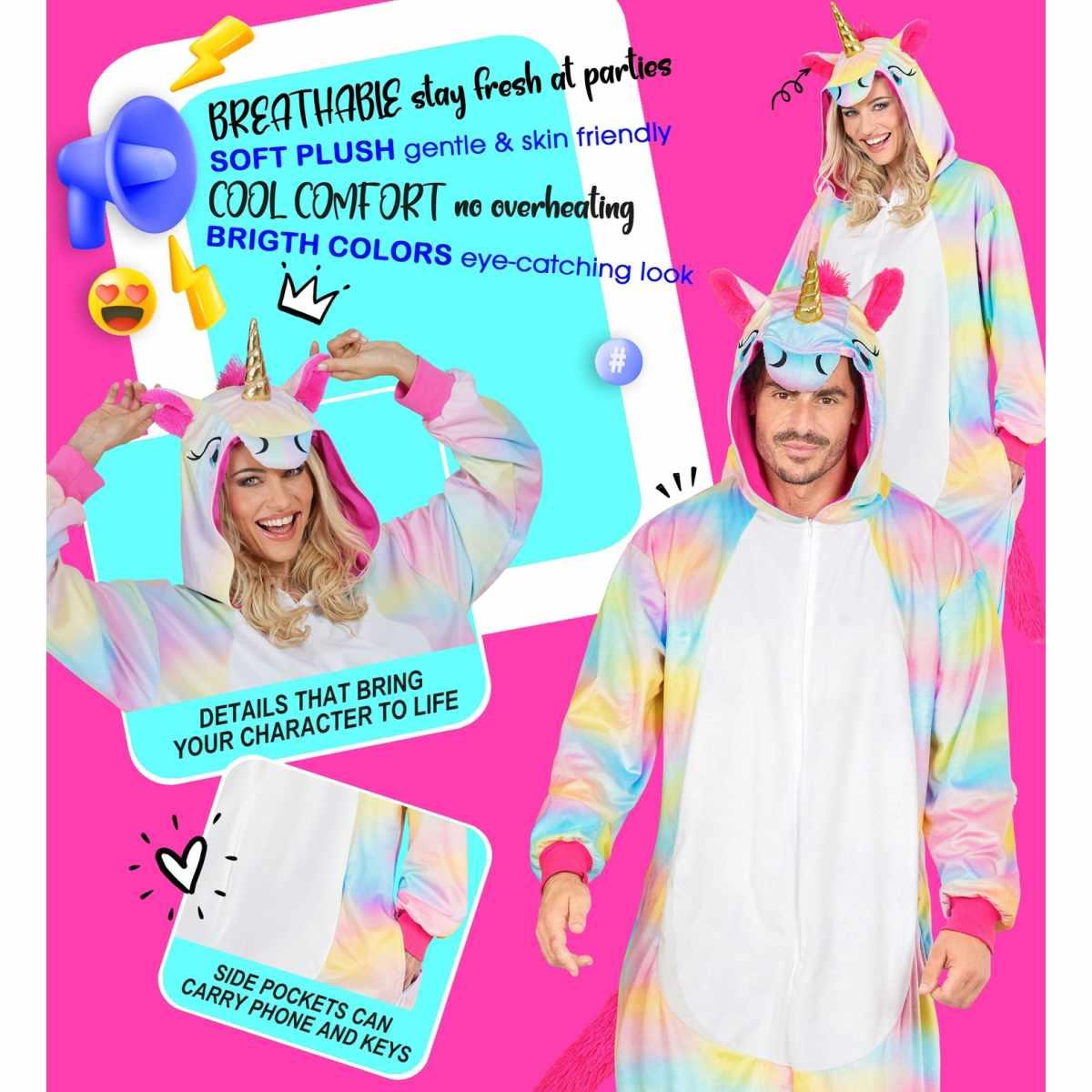 Costume Unicorno Onesie Peluche |Unisex_TG_06918