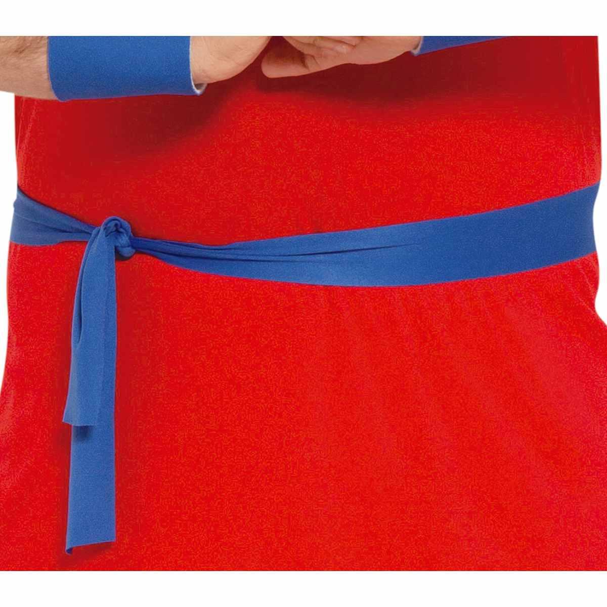 Costume Lottatore Karate Ninja Rosso |Uomo B4_01165