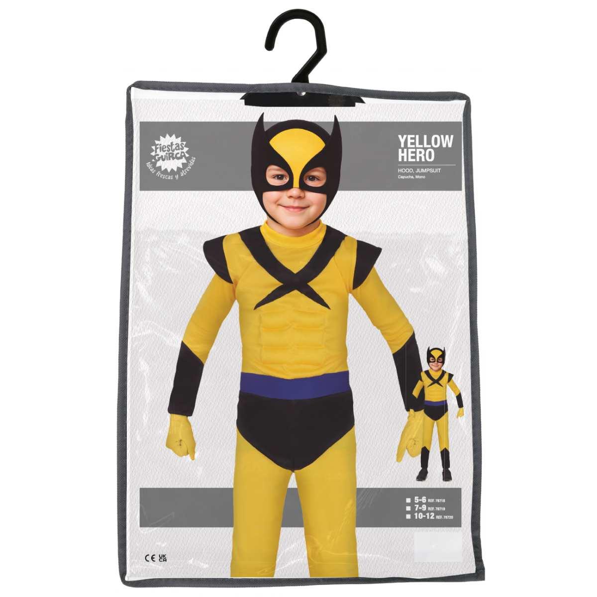 Costume Eroe Giallo Wolverine |Bambino_D1_02225