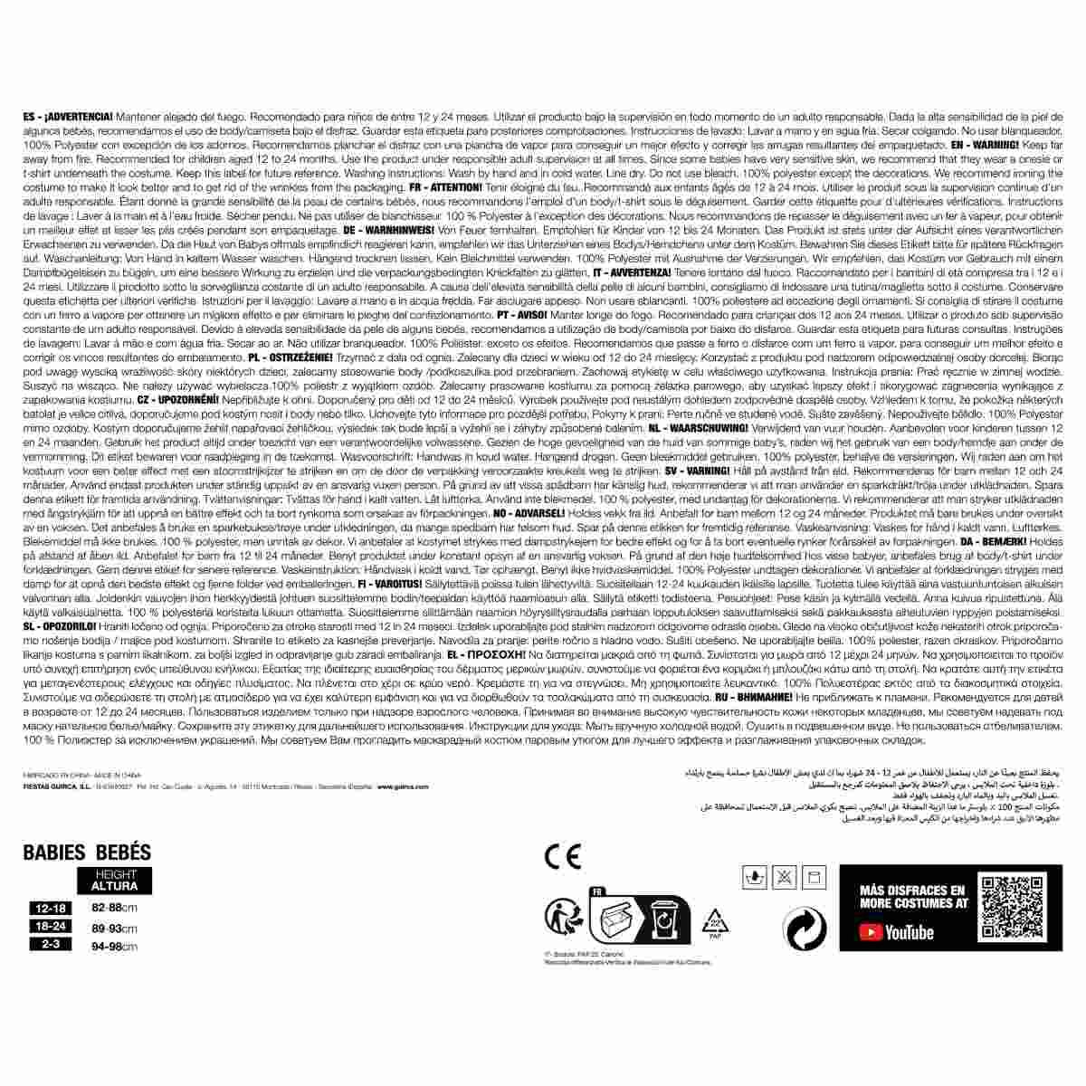 Costume Tuta Idraulico Blu Super Mario |Neonato L1_10123