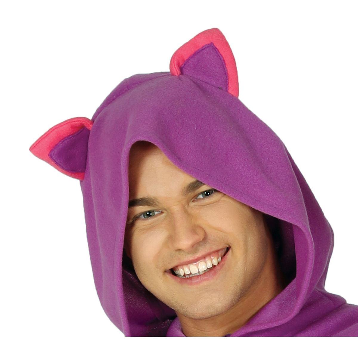 Costume Gatto Stragatto Viola Righe |Uomo L1_10129