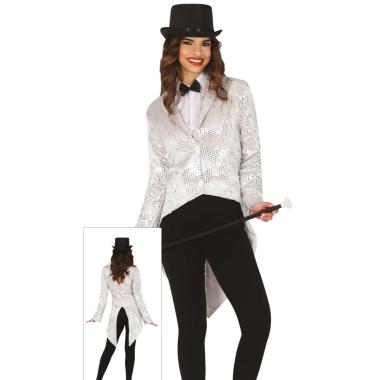 Costume Frac con Paillettes Argento |Donna_B4_00911