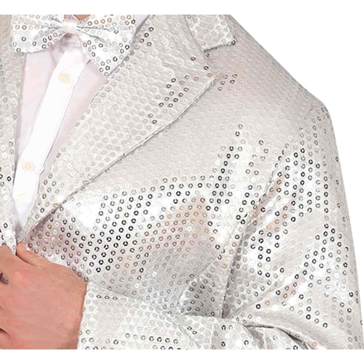 Costume Frac con Paillettes Argento |Uomo_H4_07404