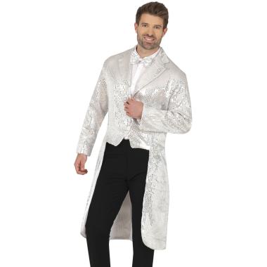 Costume Frac con Paillettes Argento |Uomo_H4_07404