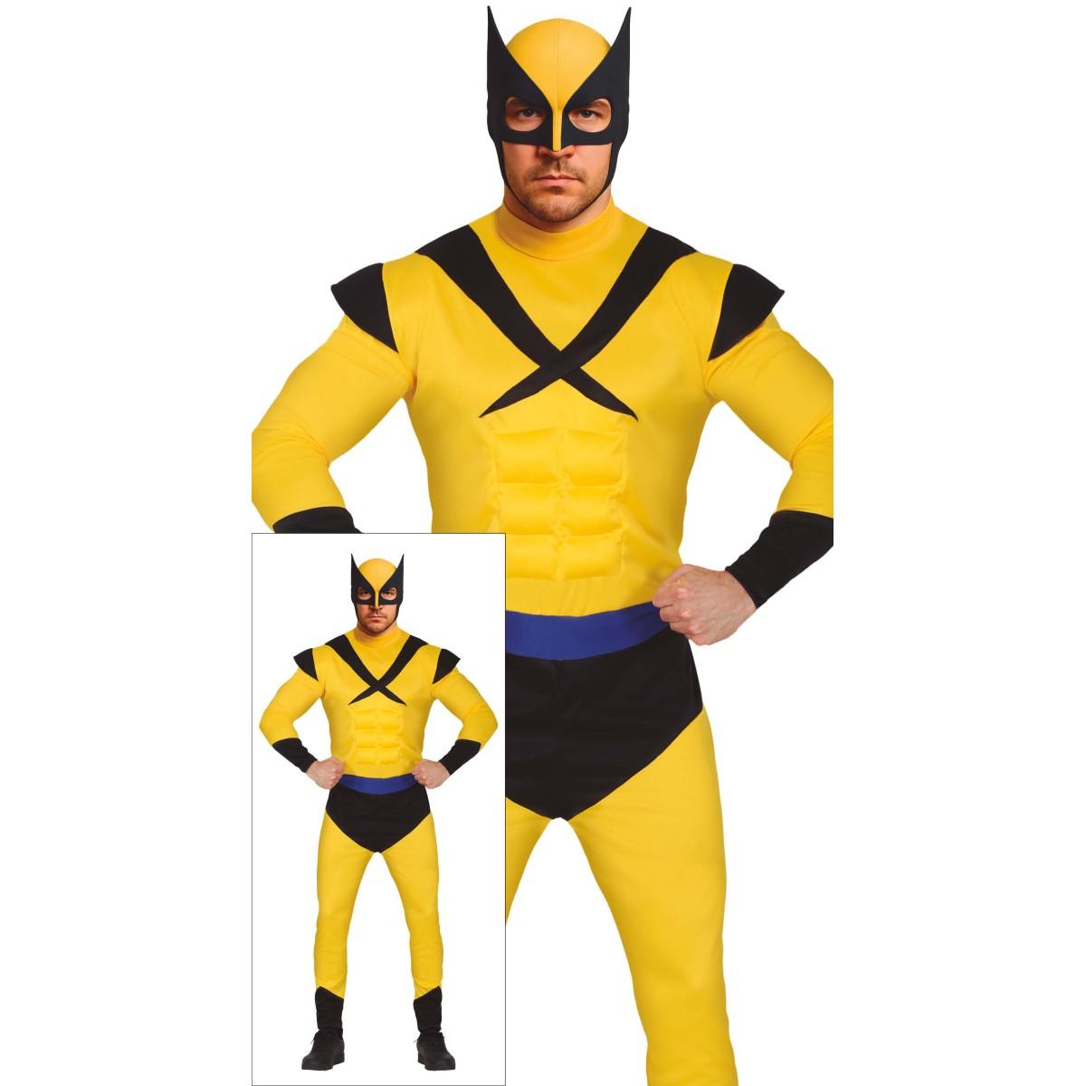 Costume Eroe Giallo Wolverine |Uomo_H4_08186
