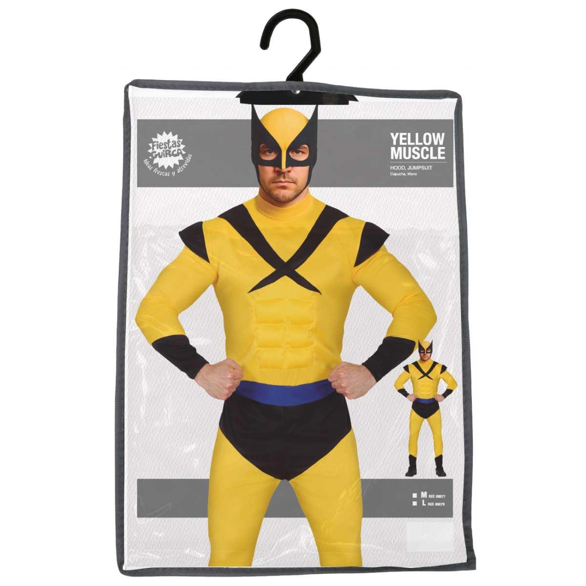 Costume Eroe Giallo Wolverine |Uomo_H4_08186