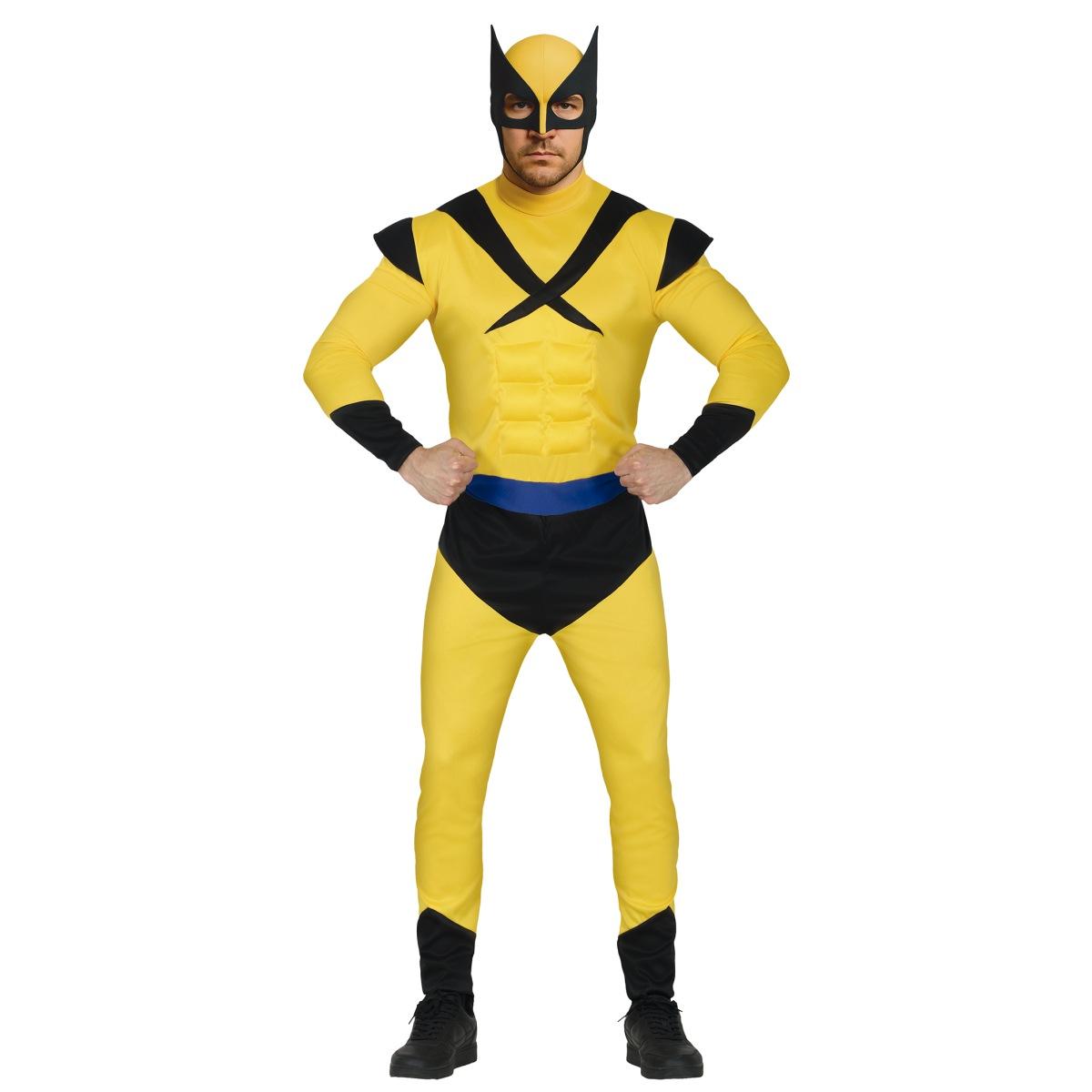 Costume Eroe Giallo Wolverine |Uomo_H4_08186