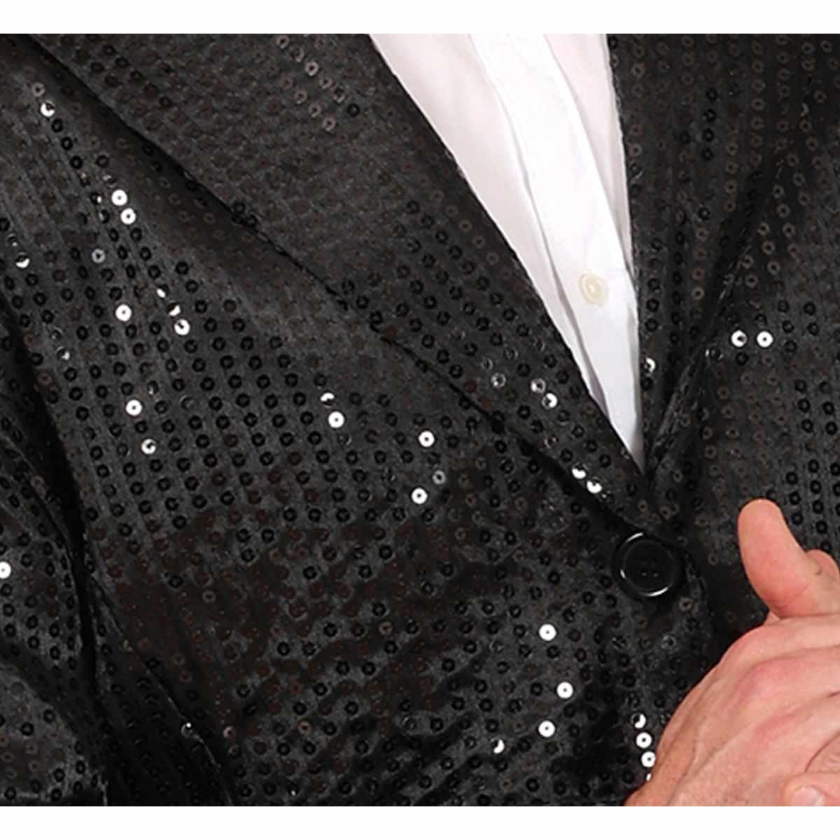 Costume Frac con Paillettes Nero |Uomo_H4_08009