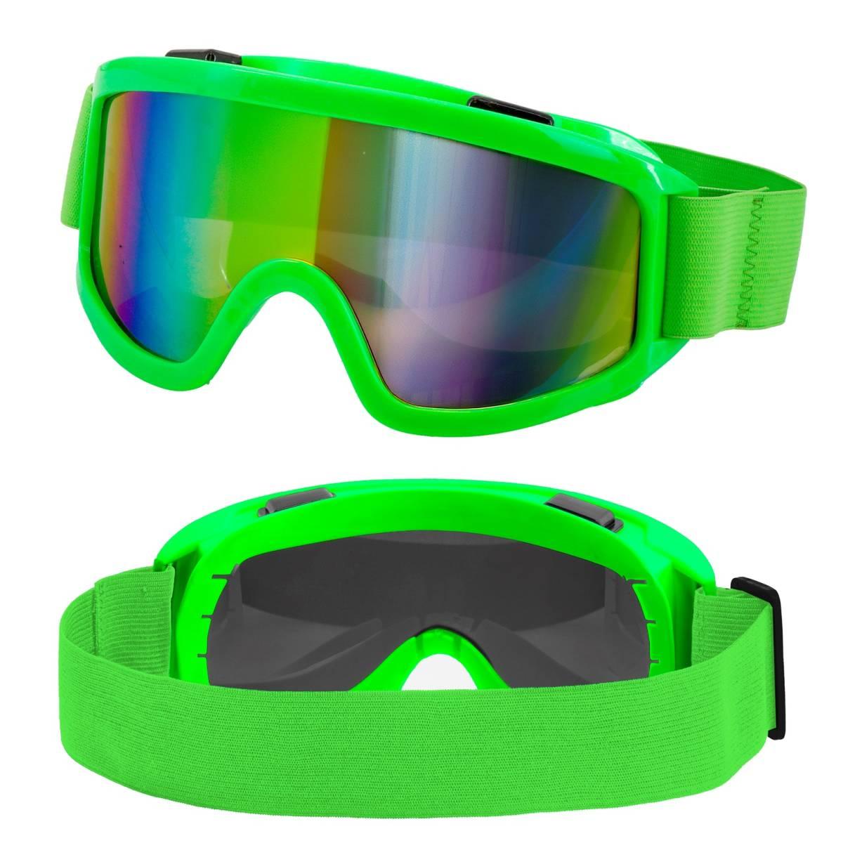 Occhiali da Sci Anni '80 Verde Fluo |_256