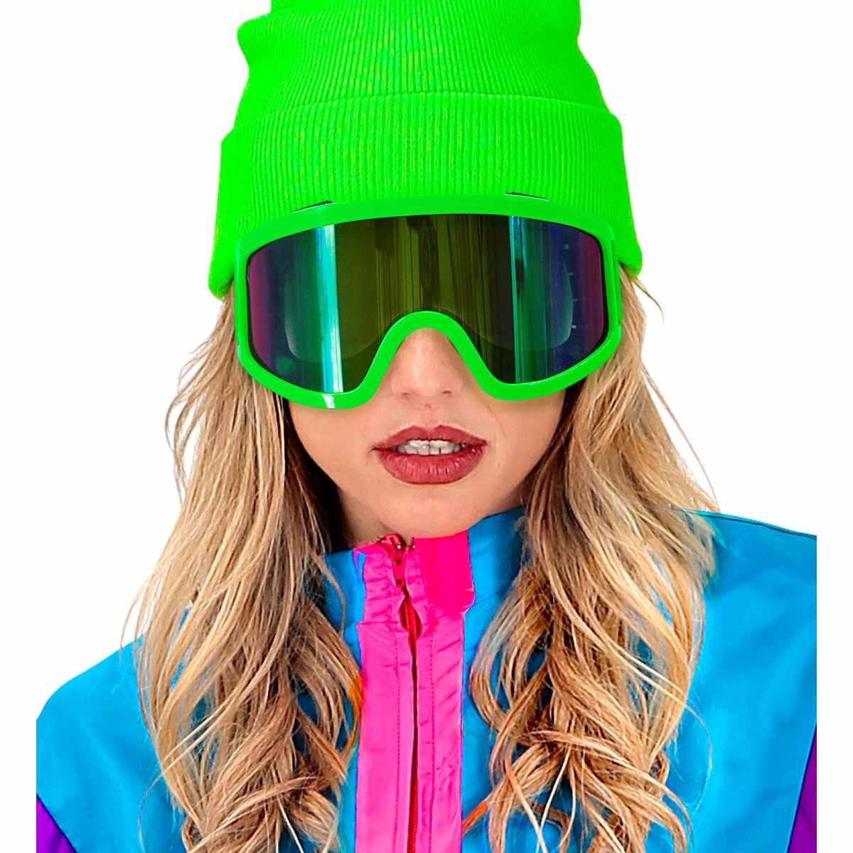 Occhiali da Sci Anni '80 Verde Fluo |_256