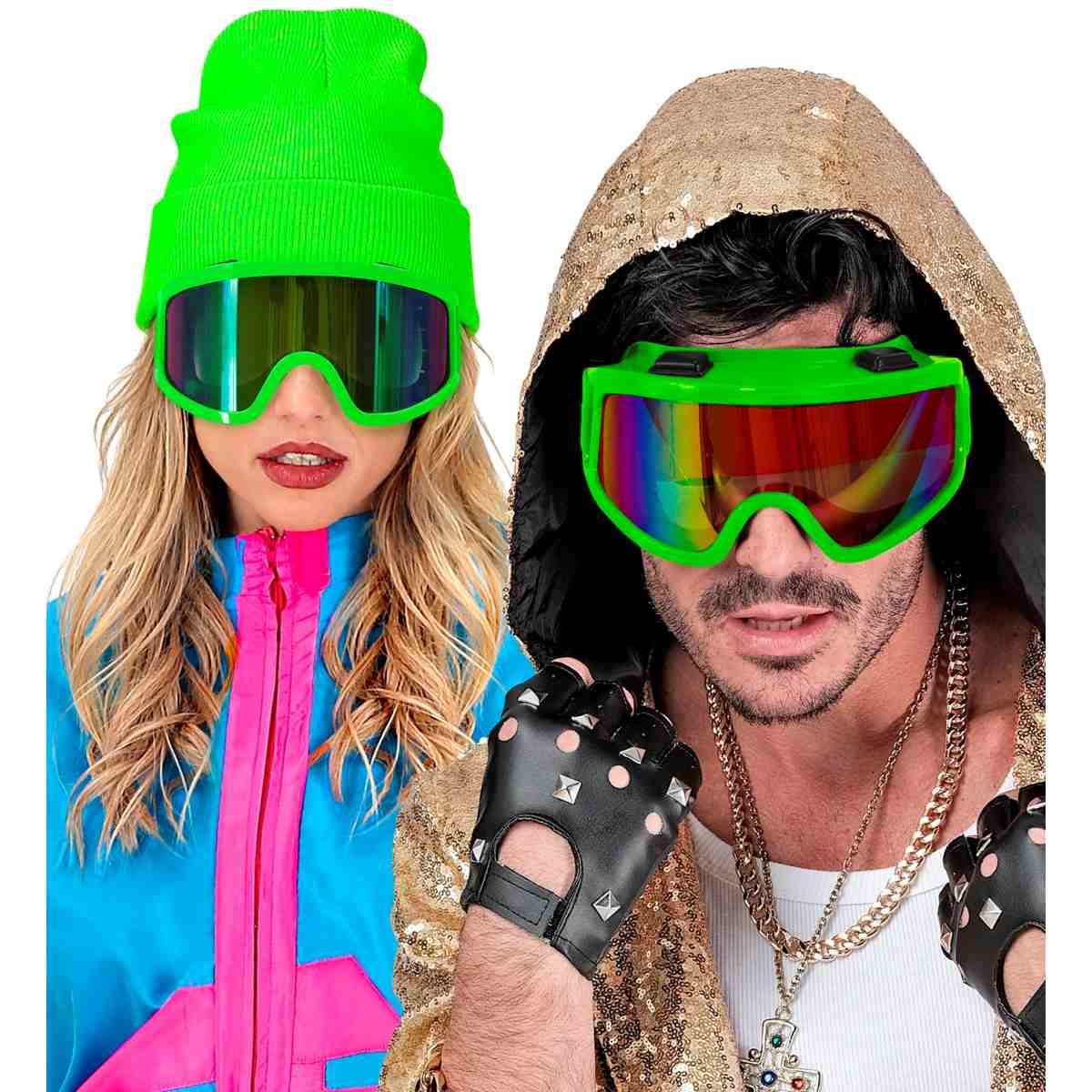 Occhiali da Sci Anni '80 Verde Fluo |_256