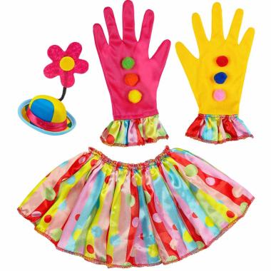 Collare Clown Guanti Cappello Set pz.3 |_438