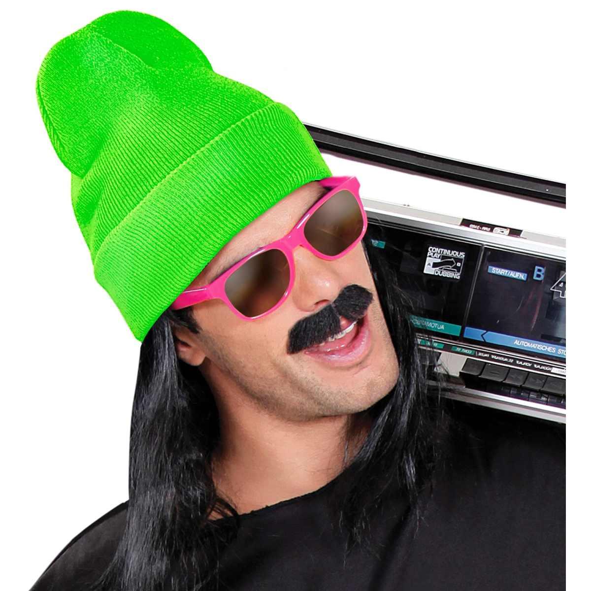 Cappello Berretto Verde Fluo Lana |_462