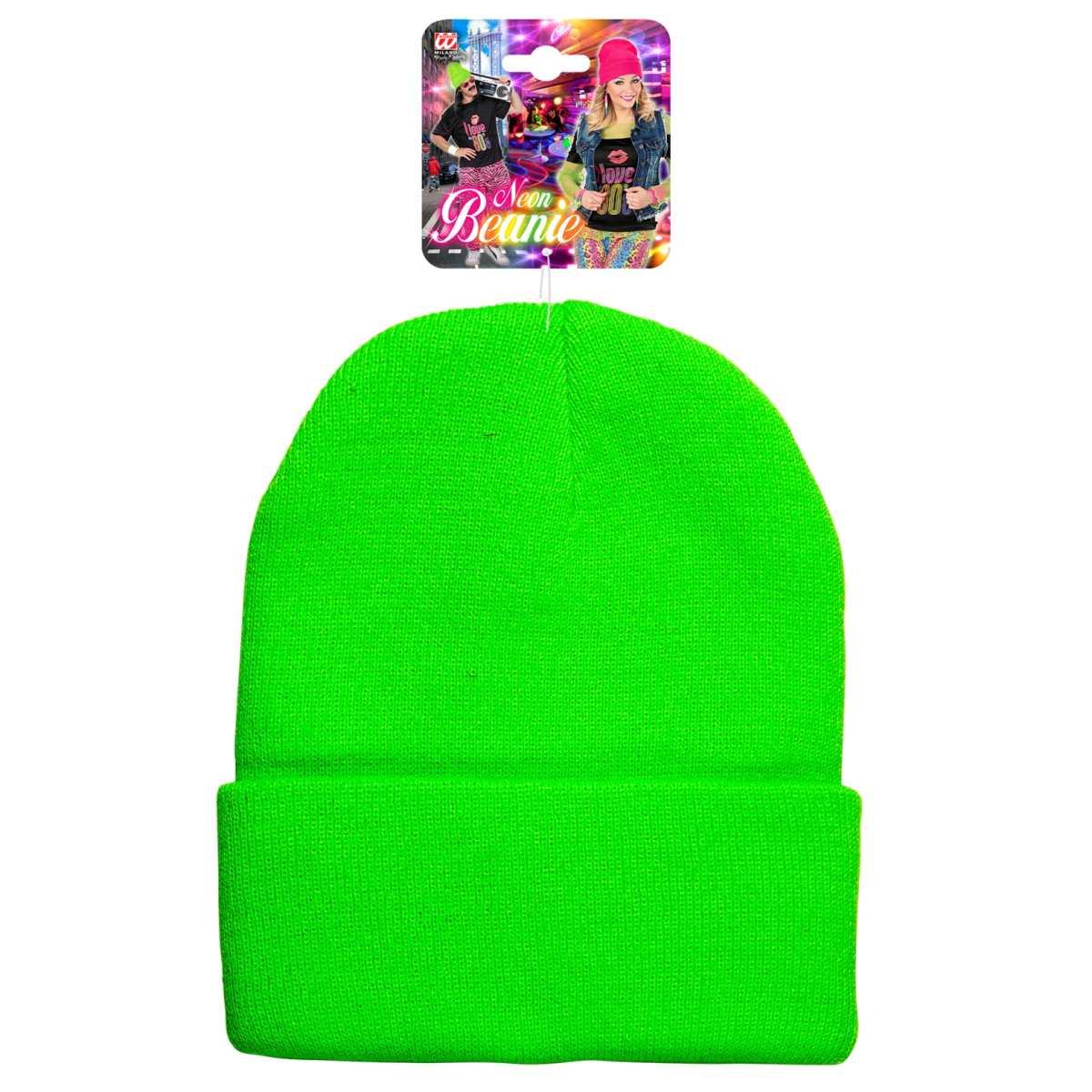 Cappello Berretto Verde Fluo Lana |_462