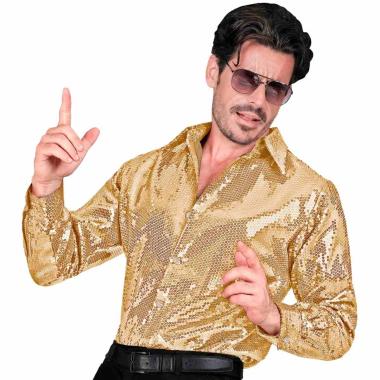 Camicia Party Disco Oro Paillettes |Uomo