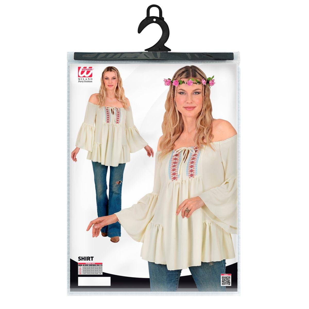 Camicia Hippie Beige con Lacci |Donna_G4_05874