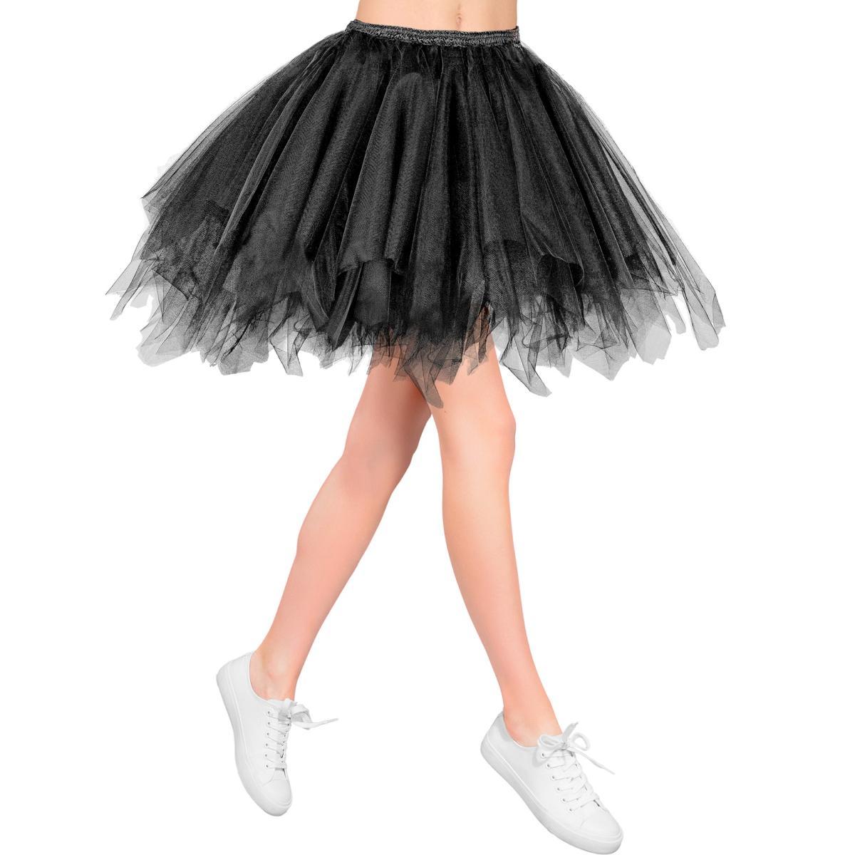 Gonna cm.50 Nera Tulle con Tasca Interna |Donna_907