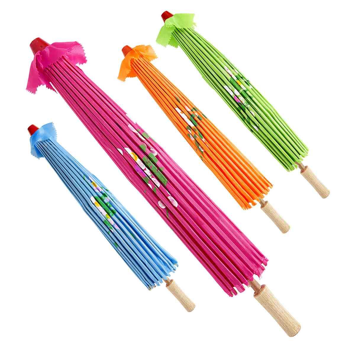 Ombrellino Legno e Carta con Decori Orientali cm.Ã?76 |_819