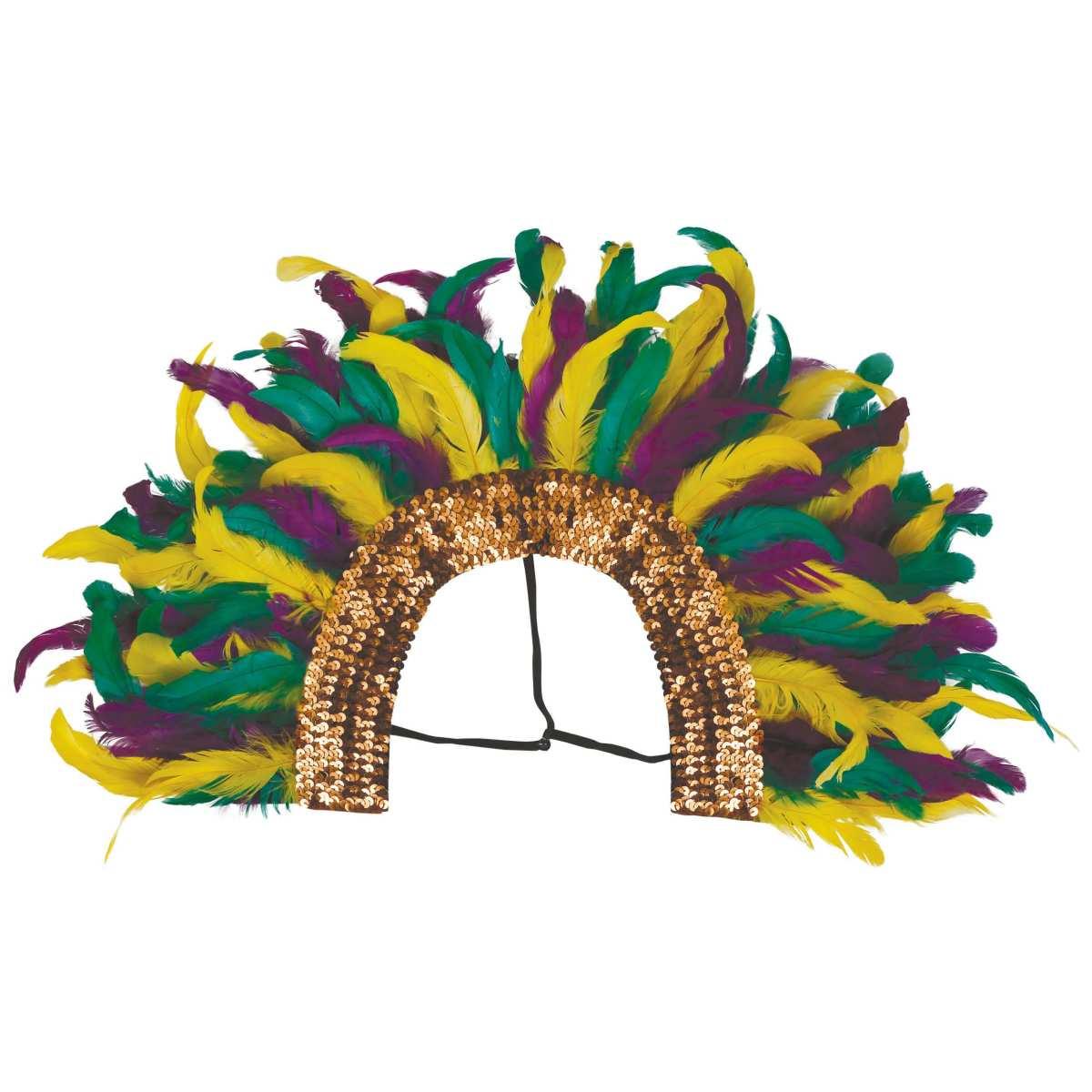 Cerchietto con Piume Multicolor cm.30 |_889