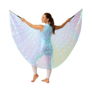 Mantello Iris Bianco con Bacchette e Luci cm.140 |_783