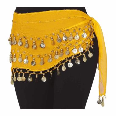 Foulard Gitana Giallo con Monete |_158