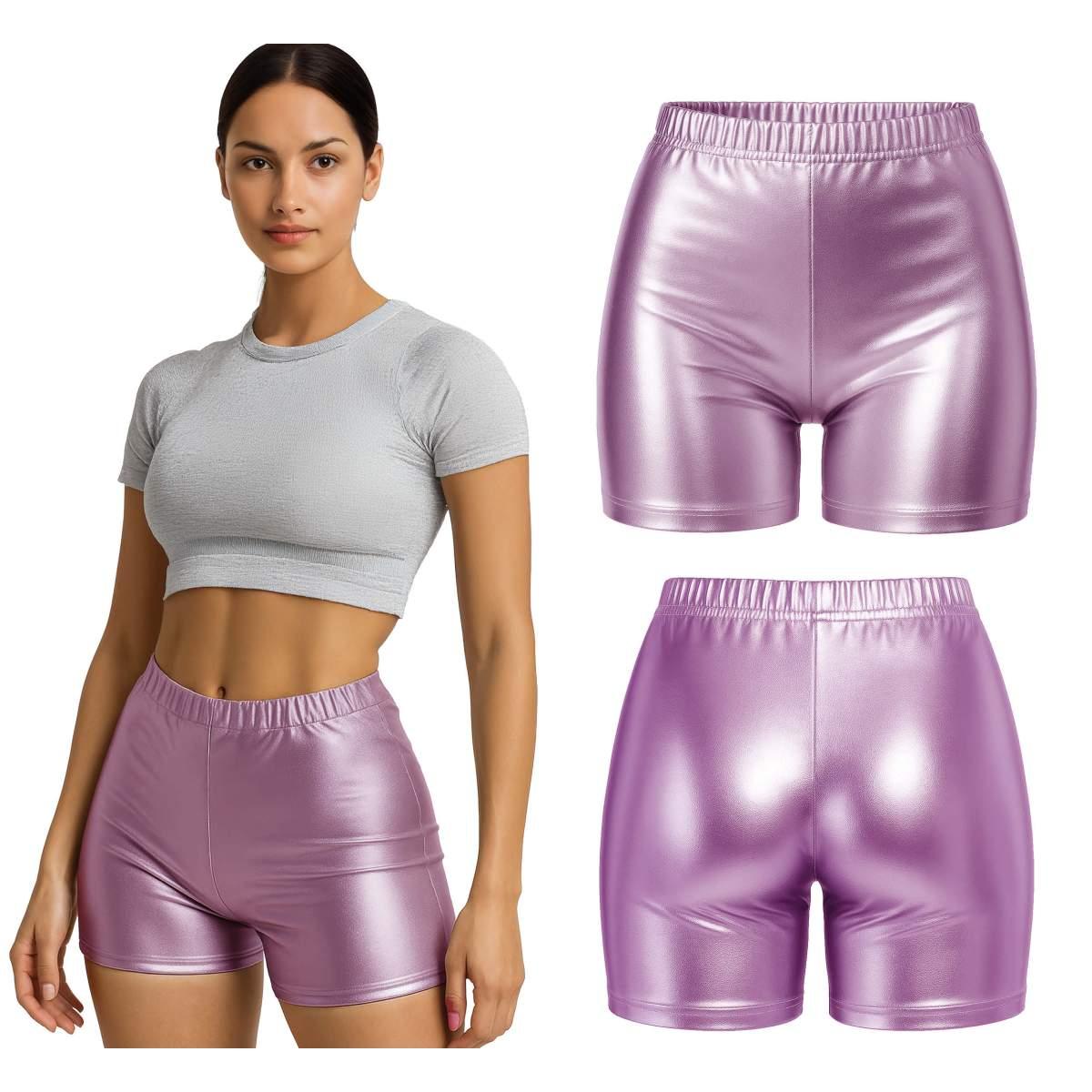 Pantaloncino Rosa Metallizzato |Donna