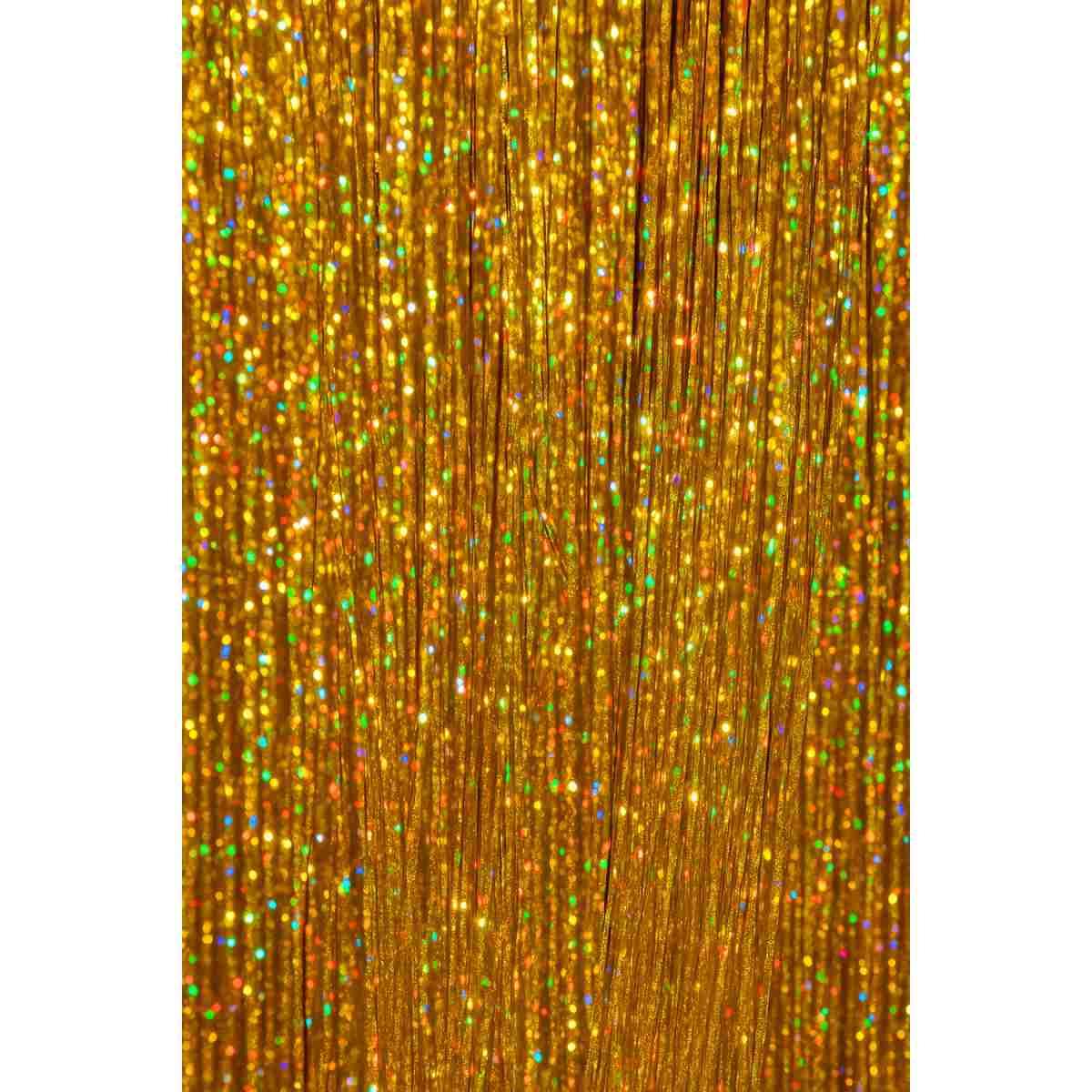 Estensione Capelli Oro Glitter cm.50 pz.3|_660