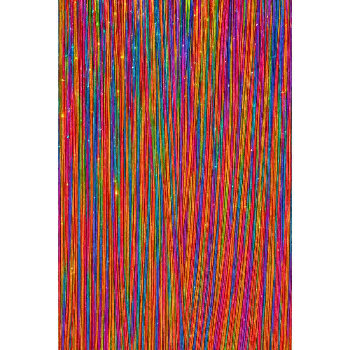 Estensione Capelli Multicolor Glitter cm.50 pz.3|_684