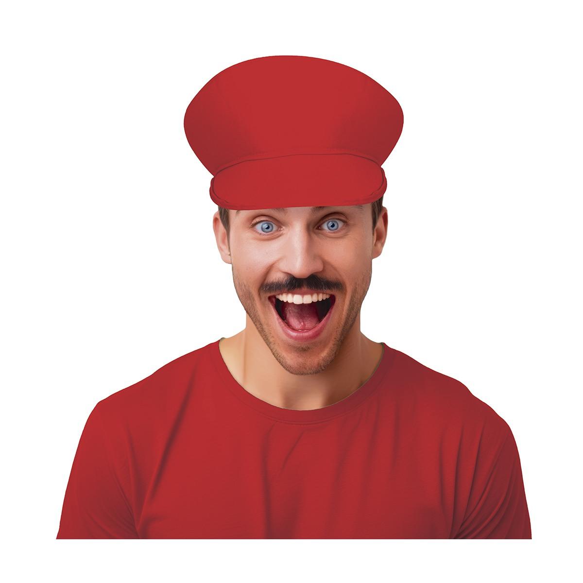 Cappello Berretto Tessuto Rosso con Visiera |_744