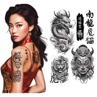 Tatuaggi Rimovibili Corpo Asiatici |_729