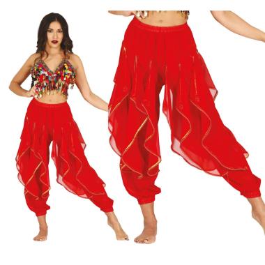 Pantalone Odalisca Danza del Ventre Rosso |Donna