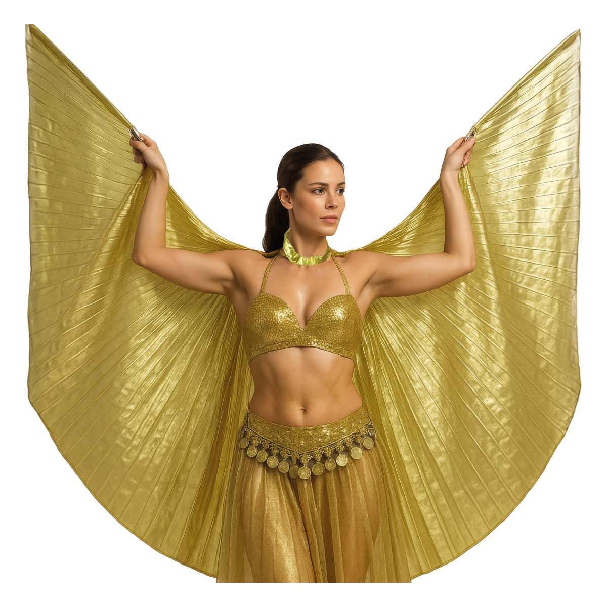 Mantello Oro Plissettato cm.285x135 |_190