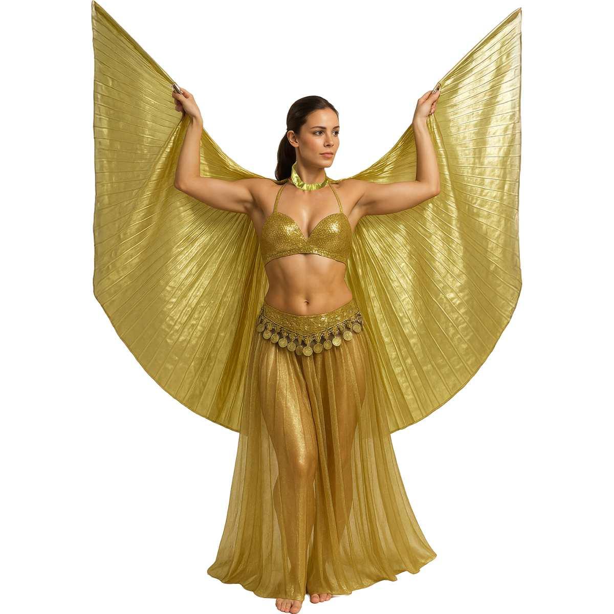 Mantello Oro Plissettato cm.285x135 |_190