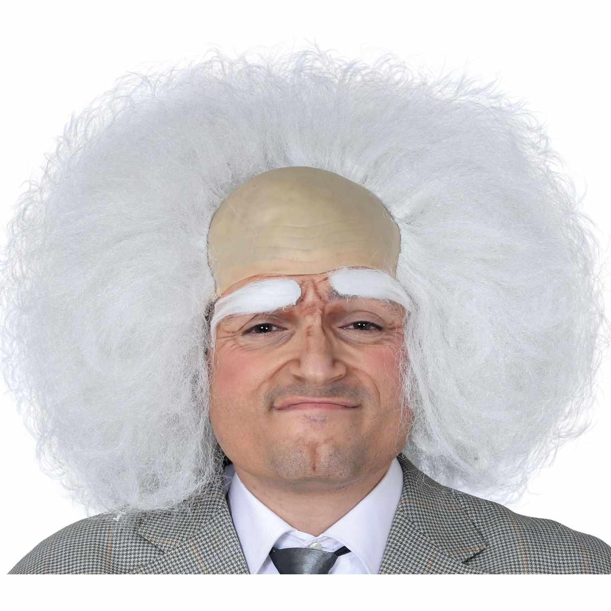 Parrucca Scienziato Pazzo Bianca |_485