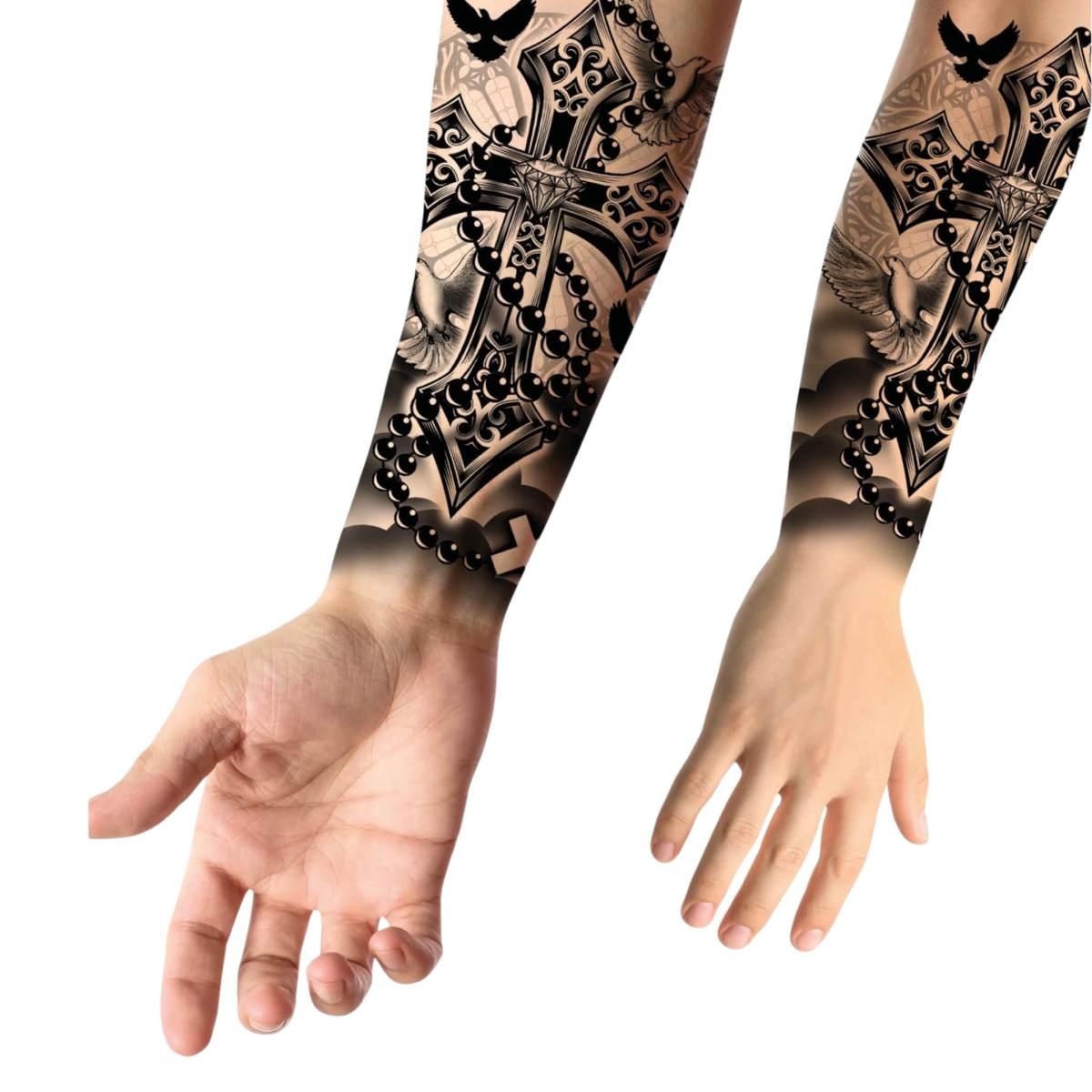 Tatuaggi rimovibili corpo croci