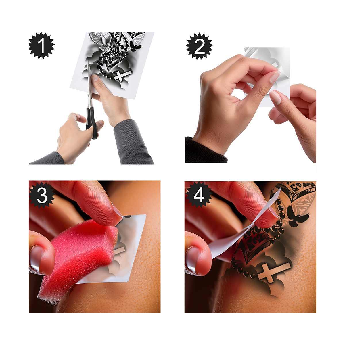 Tatuaggi Rimovibili Corpo Croci |_633