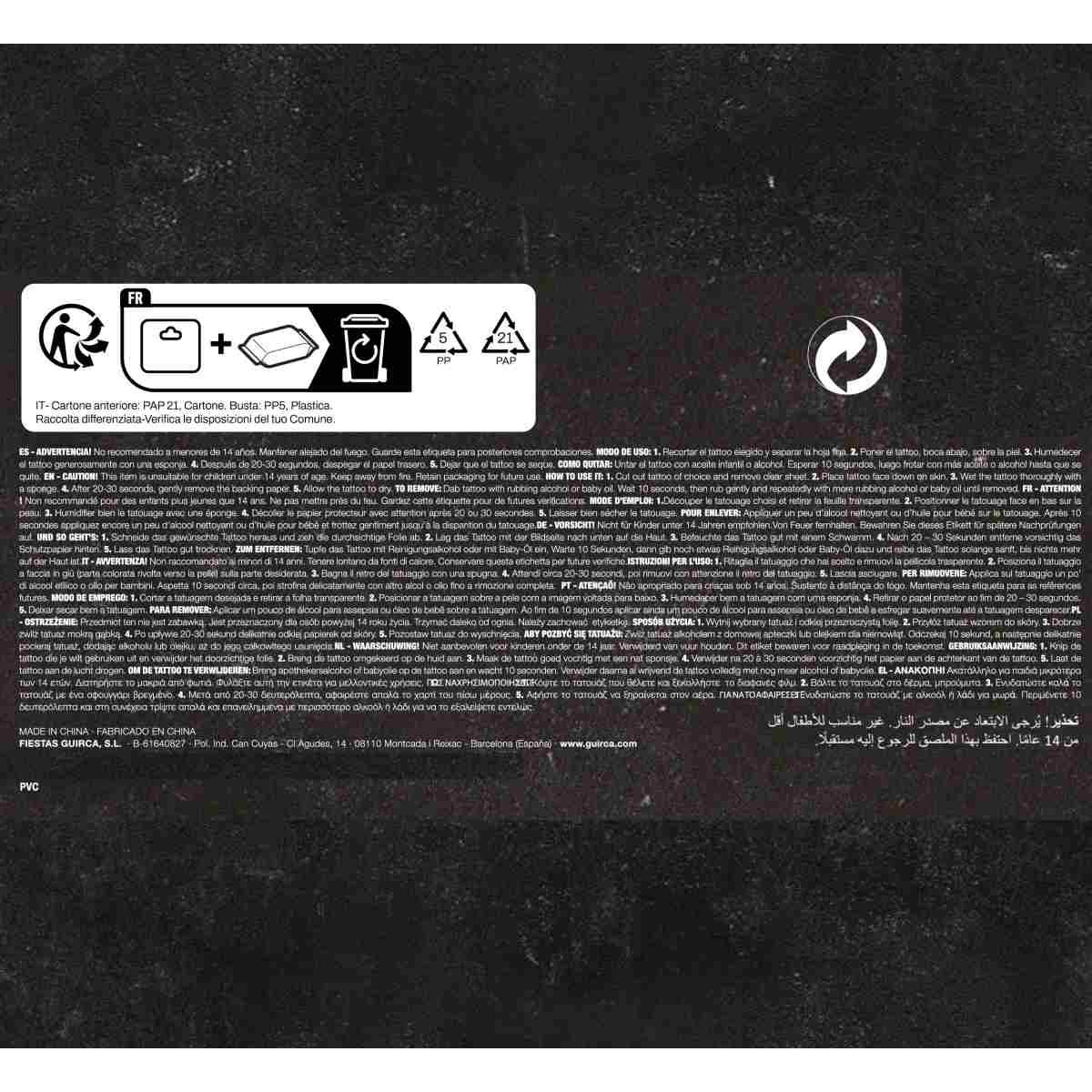 Tatuaggi Viso Rimovibili Catrina |_357