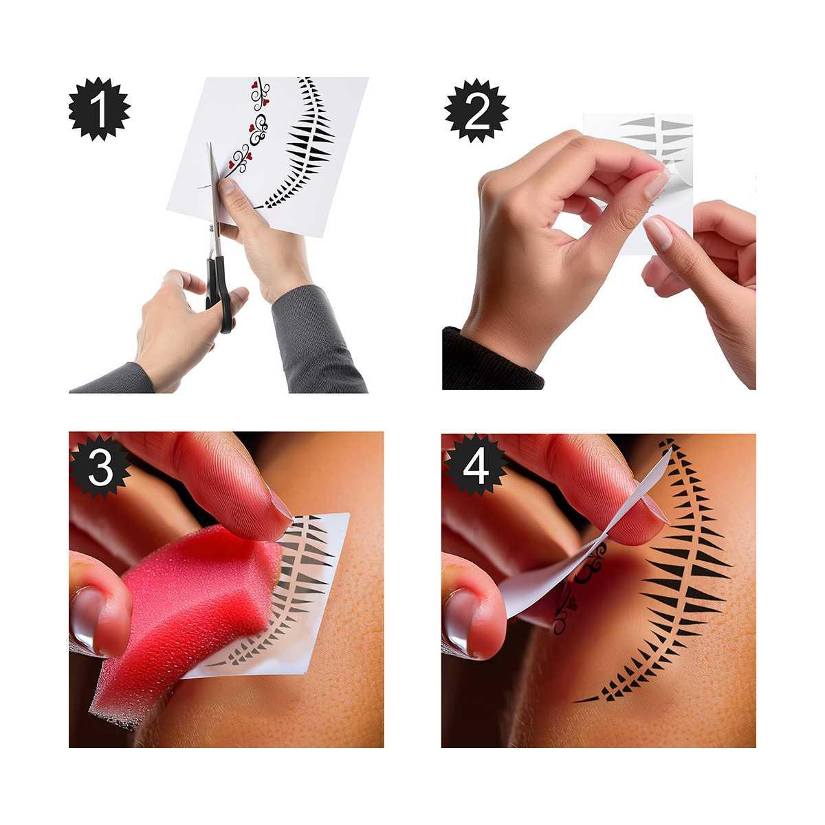 Tatuaggi Viso Rimovibili Catrina |_357