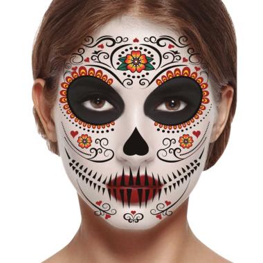 Tatuaggi viso rimovibili catrina